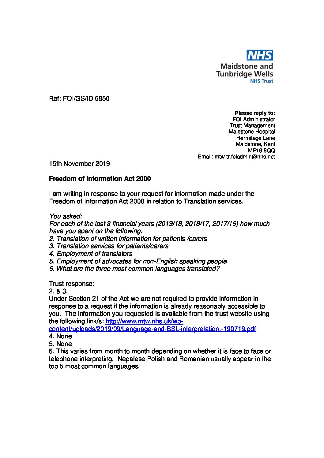 Nhs Hospital Discharge Letter Template Gambaran 8520